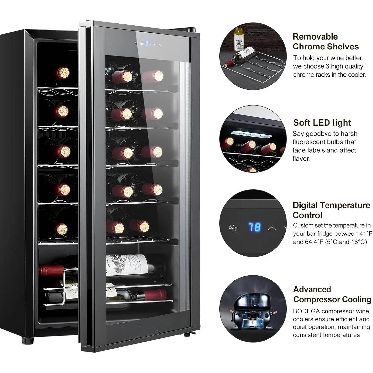 COOLER 24 Bottle Mini Fridge - Loft&Timber