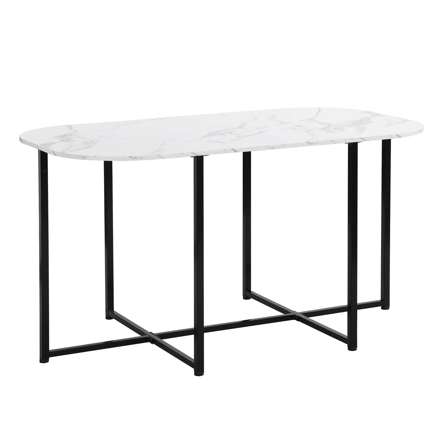 TOPMAX Modern 7-Piece Dining Table Set - Loft&Timber