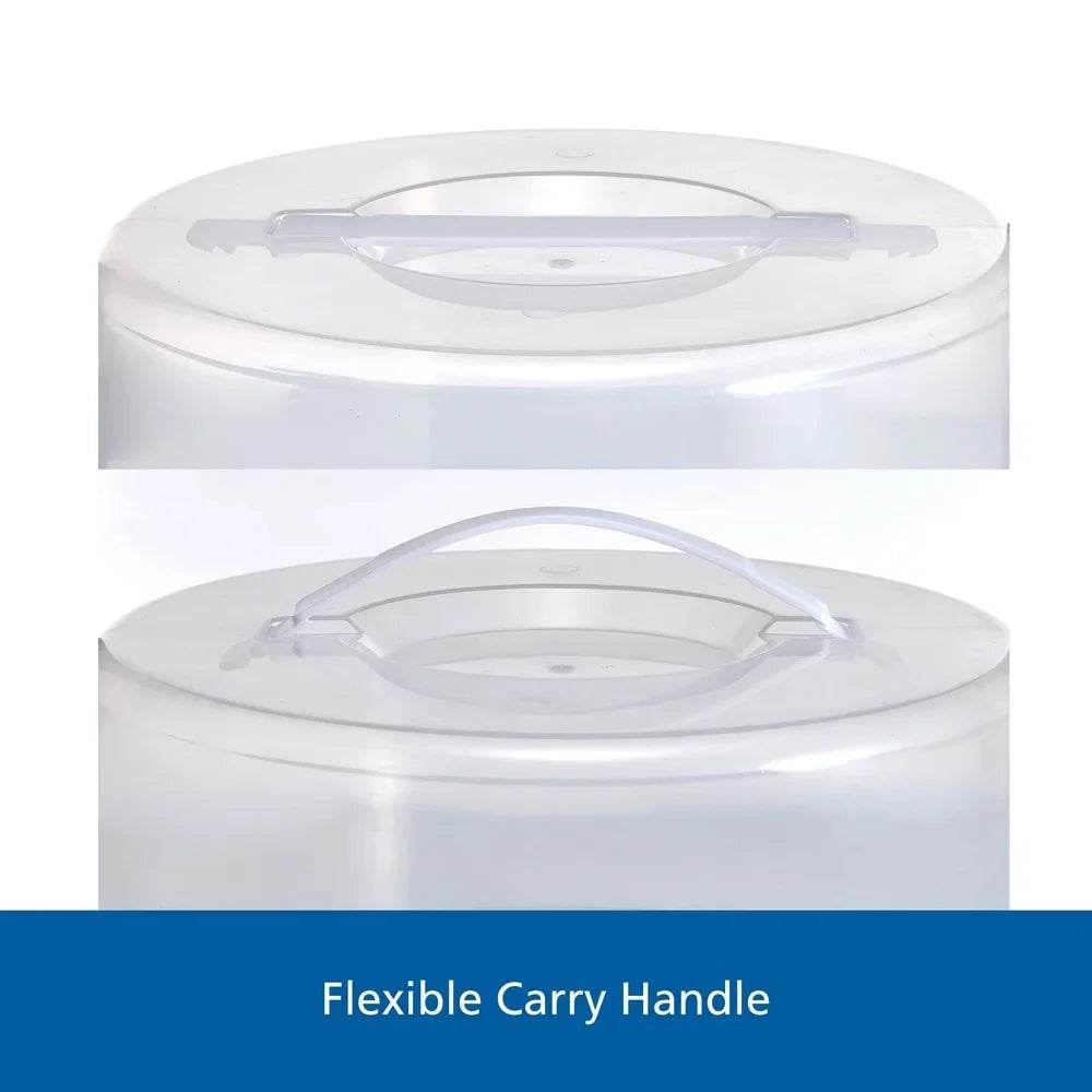 12 Inch Clear Cake Carrier with 2 Pack 9 Inch Round Non-Stick Carbon Steel Baking Pans - Loft&Timber