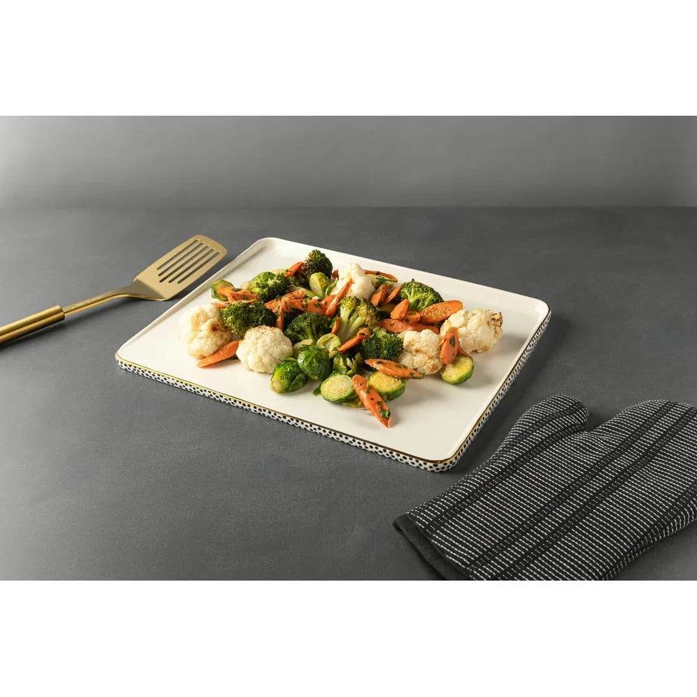 15 Inch Square Ceramic Baking Stone Non-Stick - Loft&Timber