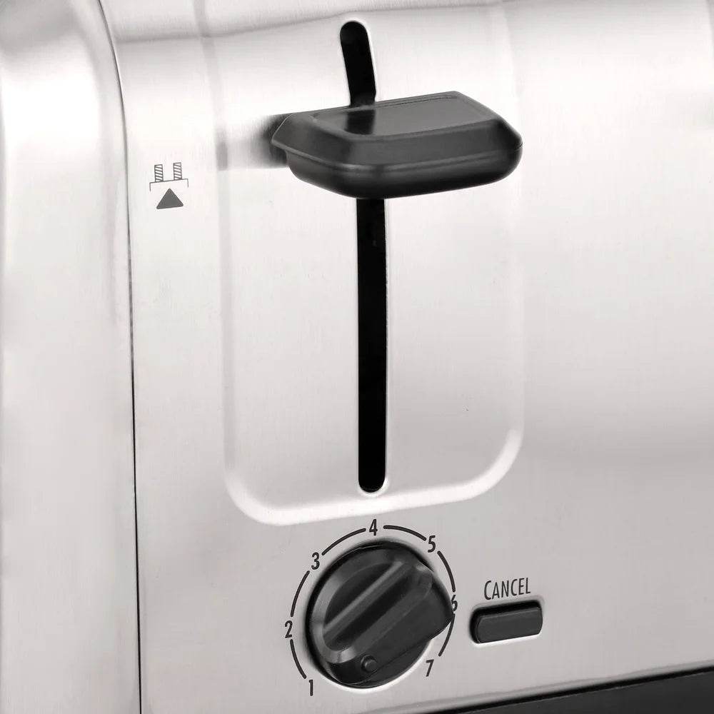 Brushed Stainless Steel 4 Slice Toaster - Loft&Timber
