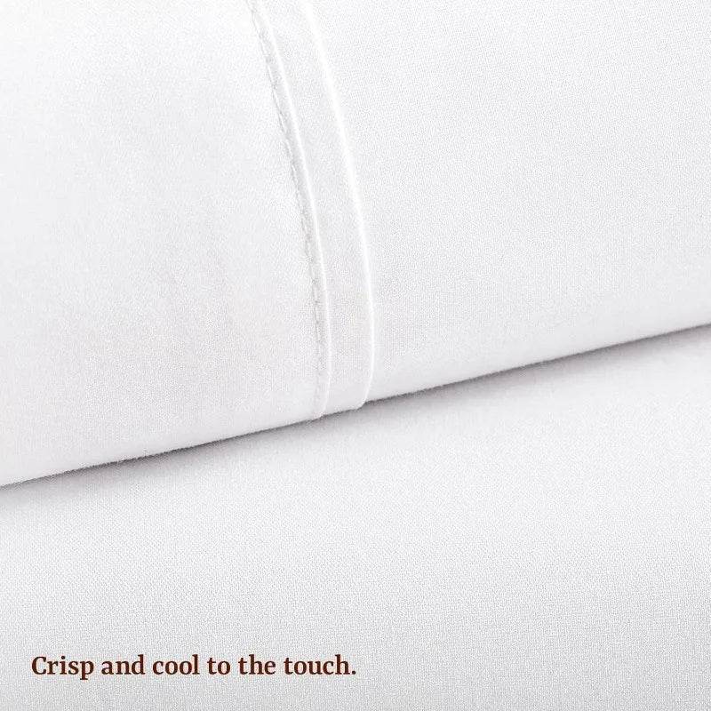 Pima Bed Sheet Set – King Size, 4 Pieces, 100% Peruvian Pima Cotton, Percale, 415 Thread Count - Loft&Timber