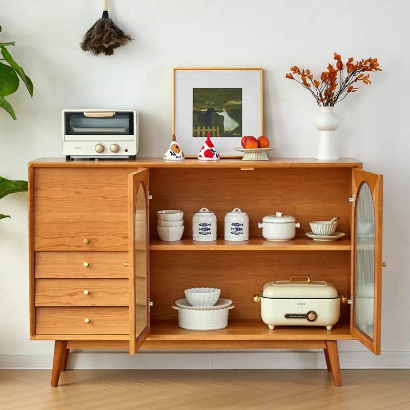 Japanese Vintage Solid Wood Sideboard - Loft&Timber