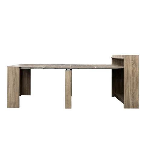 Modern Extendable Dining Table with Storage - Loft&Timber