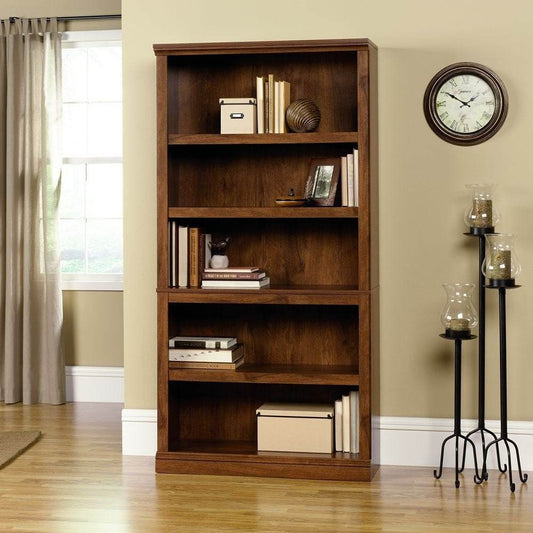 5-Shelf Bookcase in Oiled Oak Finish - Loft&Timber