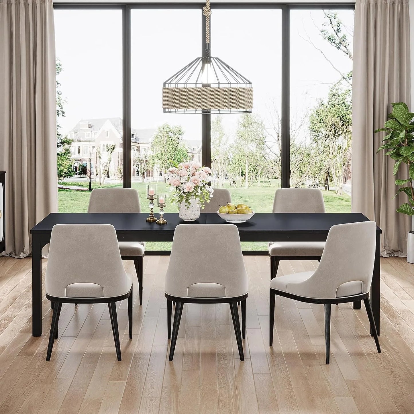 78.7" Long Dining Table for 6-8 Person - Loft&Timber