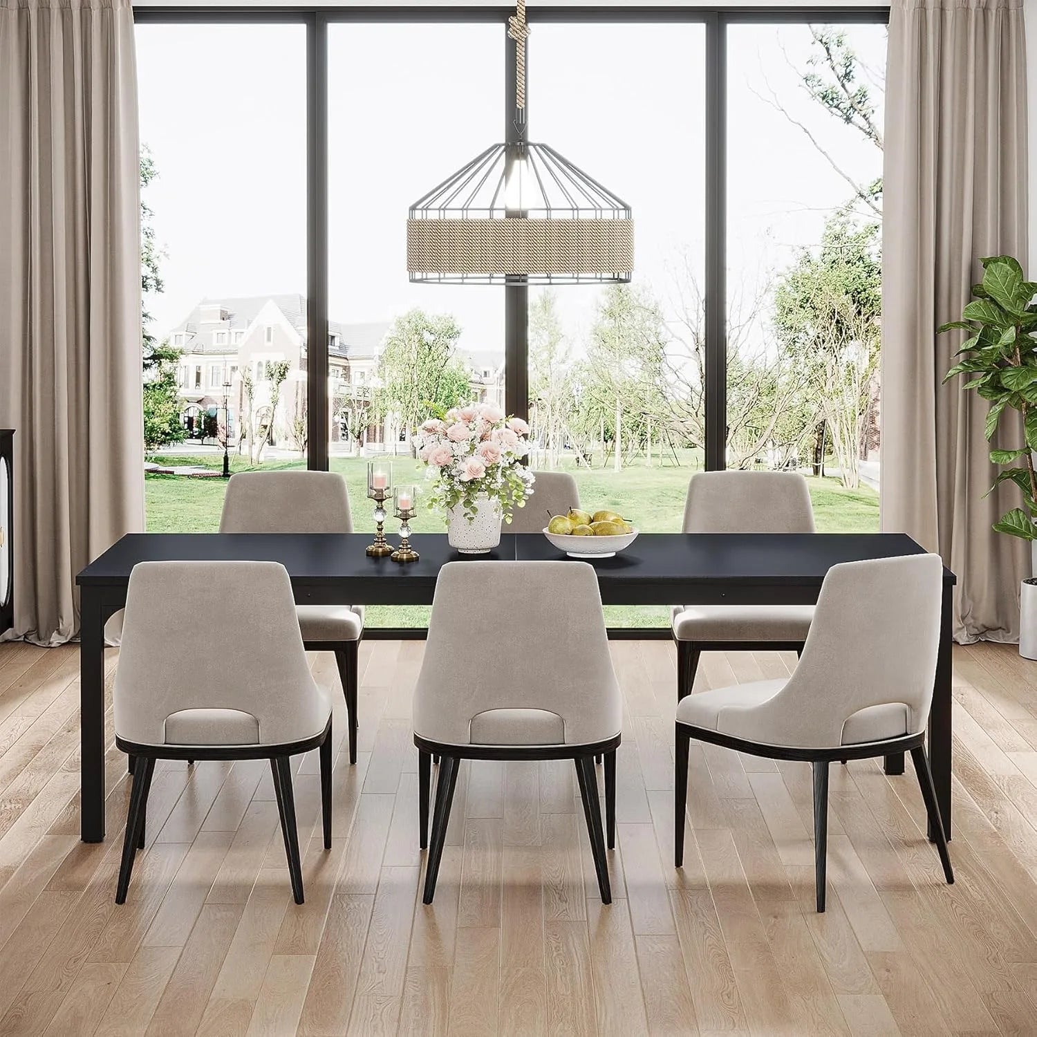 78.7" Long Dining Table for 6-8 Person - Loft&Timber