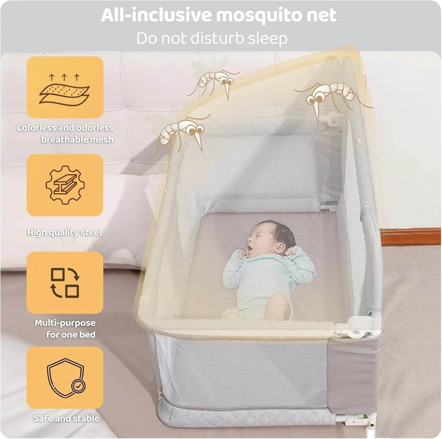 3-in-1 Folding Baby Crib - Loft&Timber