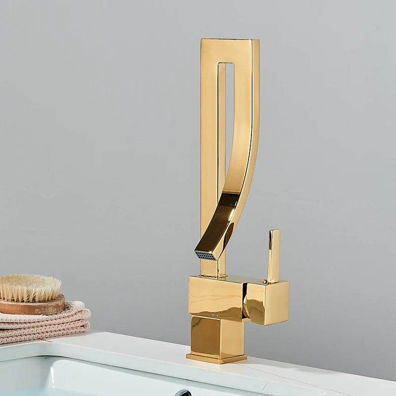 Bathroom Basin Faucet in Brass - Loft&Timber
