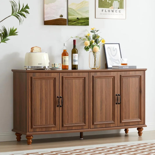 59" Large Sideboard Buffet Cabinet with Storage - Loft&Timber