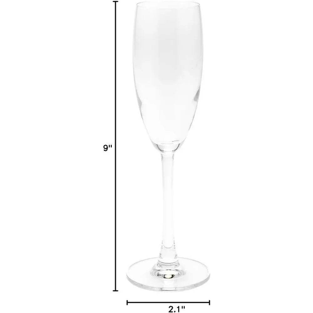 Set of 12 Voglia Nude 6 Oz Champagne Glasses - Loft&Timber
