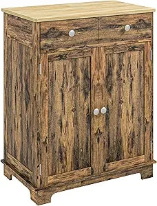 55" Modern Sideboard Buffet with 2 Doors, 2 Drawers, & 2 Shelves - Loft&Timber