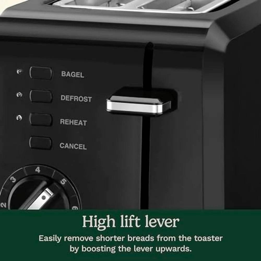 Compact 2-Slice Toaster with Wide Slots