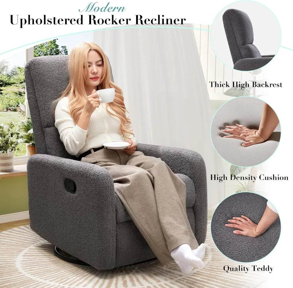 Swivel Glider Rocking Recliner Chair - Loft&Timber