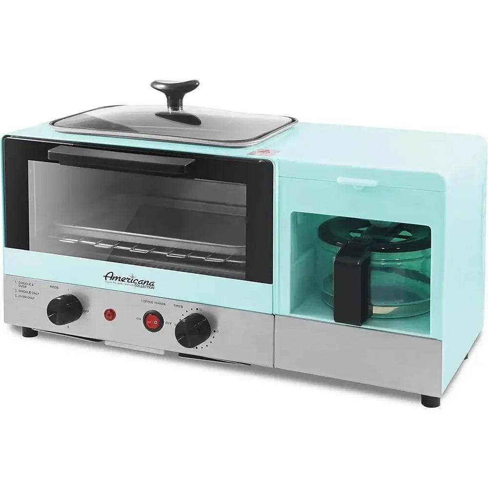 3-in-1 Breakfast Station Griddle Toaster Oven - Loft&Timber