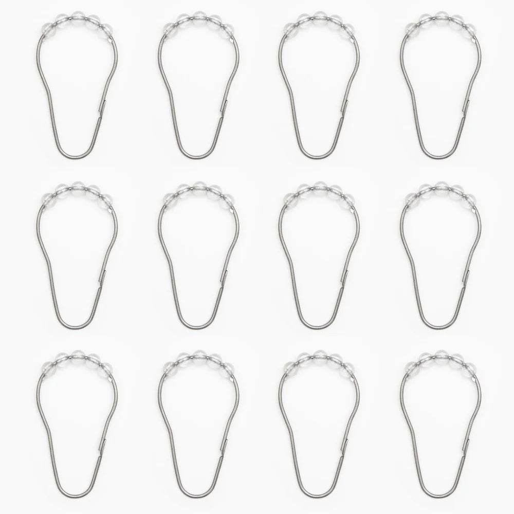 Eco-Friendly Waterproof Rainbow PEVA Shower Curtain Set with 12 Hooks - Loft&Timber