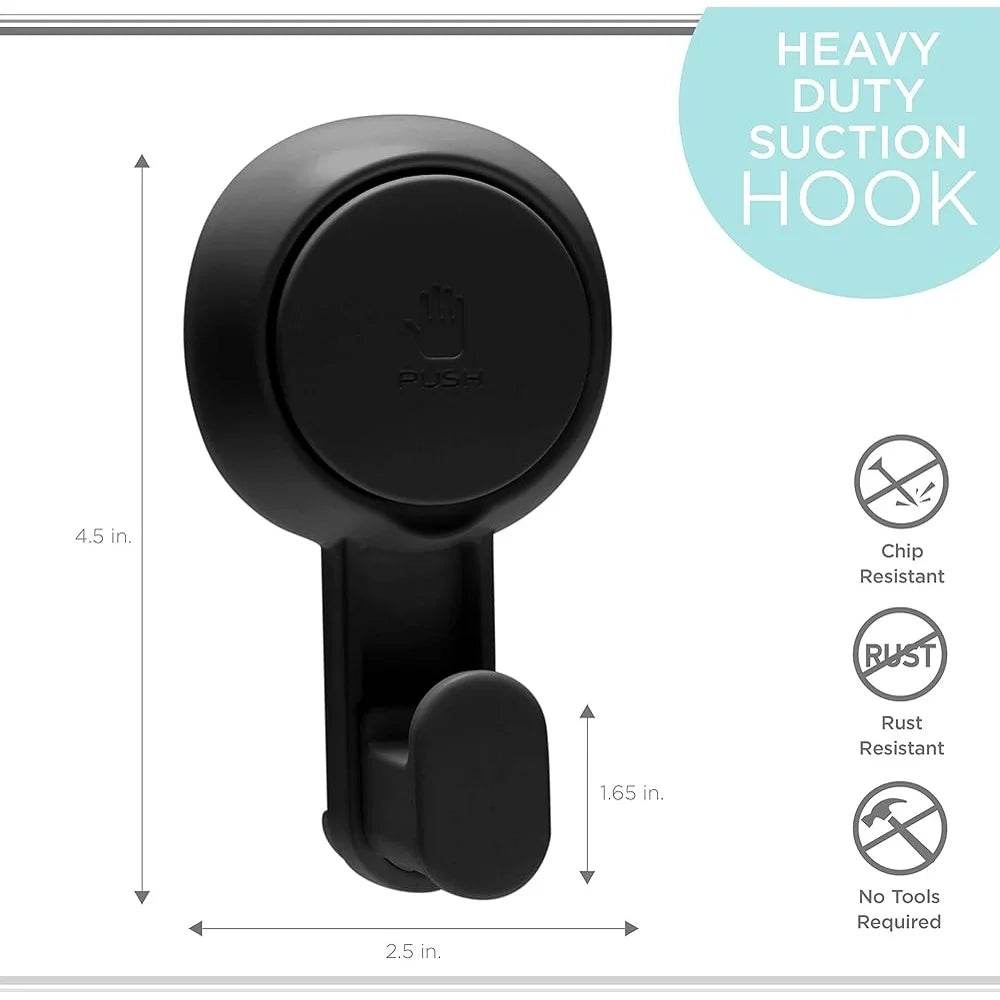 4 Pack Gel Suction Cup Hooks Heavy Duty - Loft&Timber
