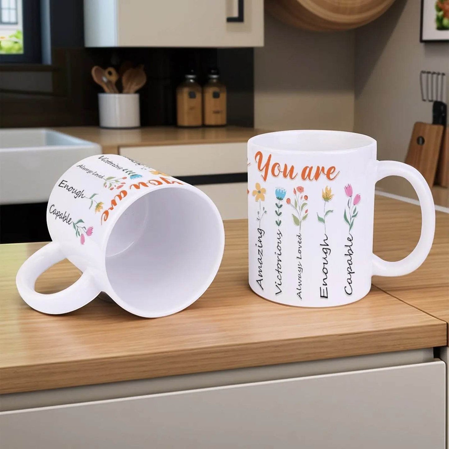 God Says You Are Ceramic Coffee Mug Bible Verse Drinkware, 330ml Cup - Loft&Timber