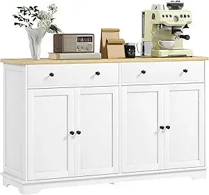 55" Modern Sideboard Buffet with 2 Doors, 2 Drawers, & 2 Shelves - Loft&Timber
