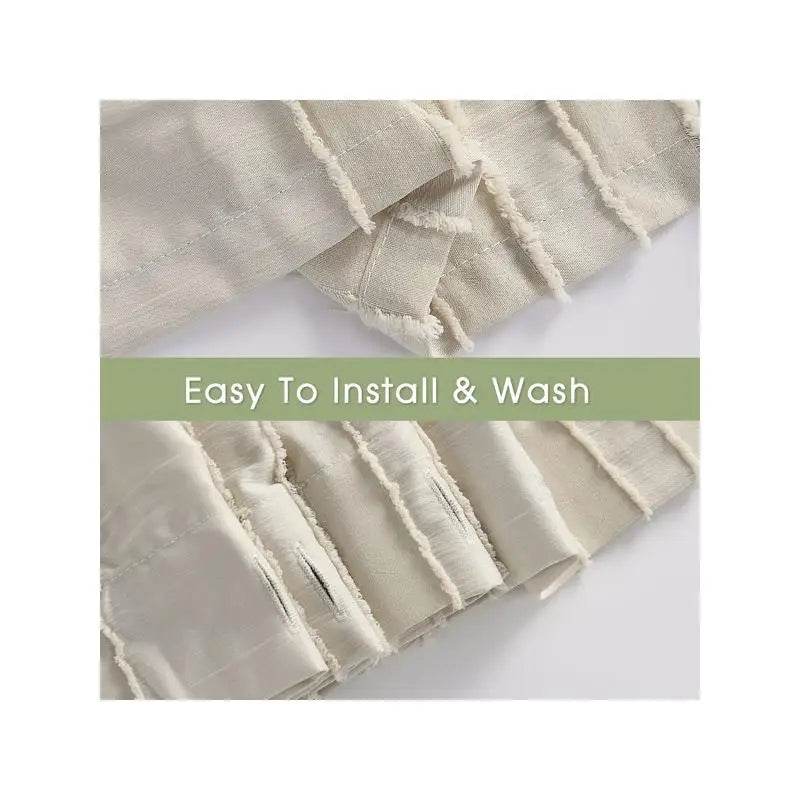 Striped Tufted Shower Curtain, 72x72 Inch - Loft&Timber