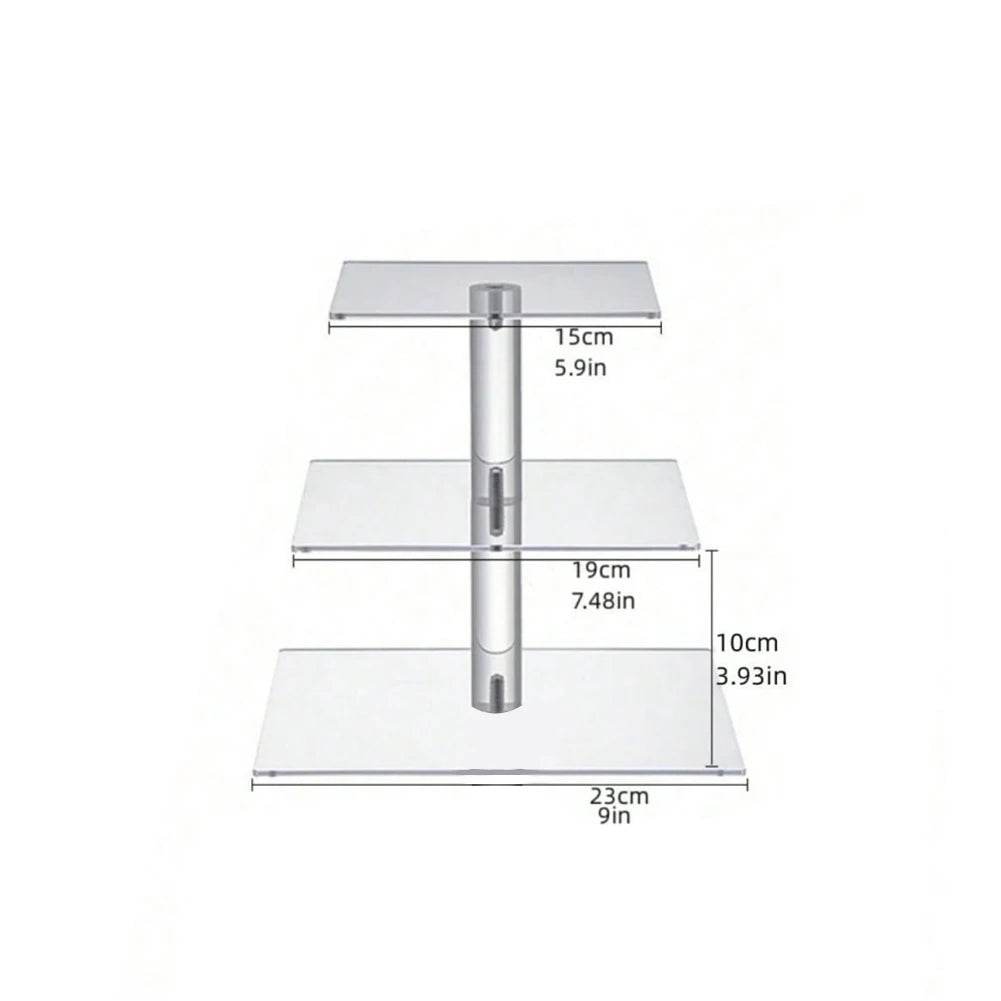 3/4 Tier Acrylic Cupcake Display Stand - Loft&Timber