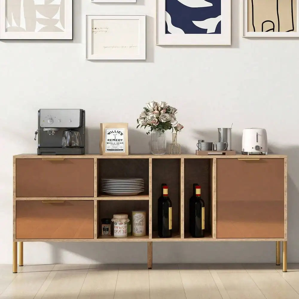 59" Rustic Sideboard with Drawers - Loft&Timber