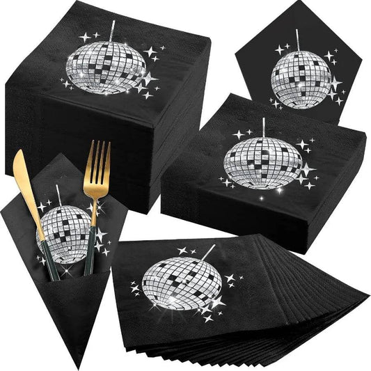 80 Pack Disco Cocktail napkins - Loft&Timber