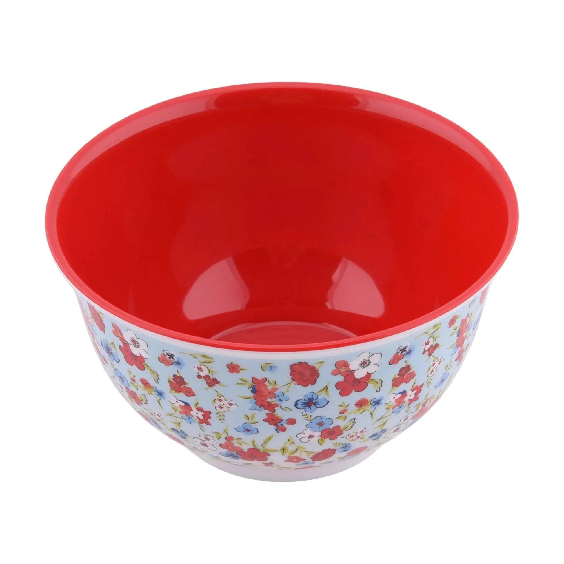 10-Piece Melamine Mixing Bowl Set Heritage Floral Nesting Bowls - Loft&Timber