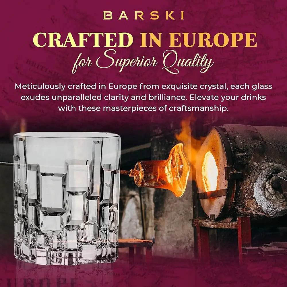 Whiskey Glasses - Double Old Fashioned Rocks Glass - Set Of 4 - Loft&Timber