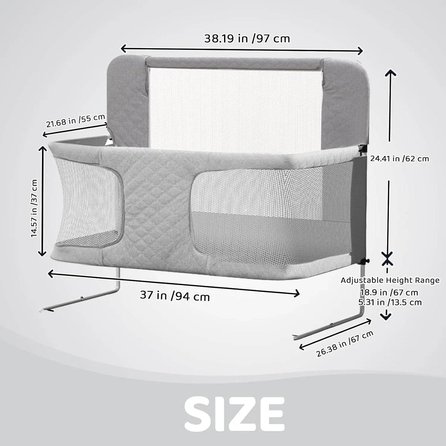 3-in-1 Folding Baby Crib - Loft&Timber