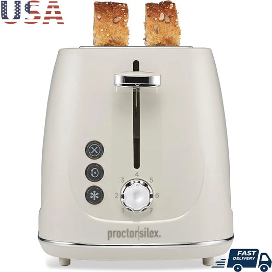 2 Slice Plastic Toaster with Defrost