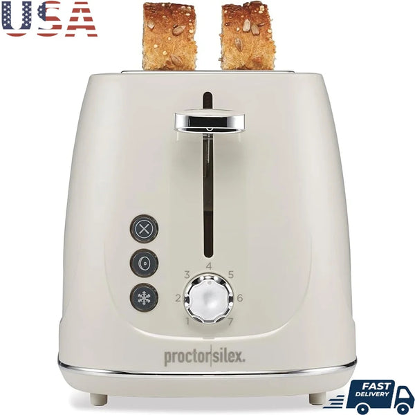 2 Slice Plastic Toaster with Defrost