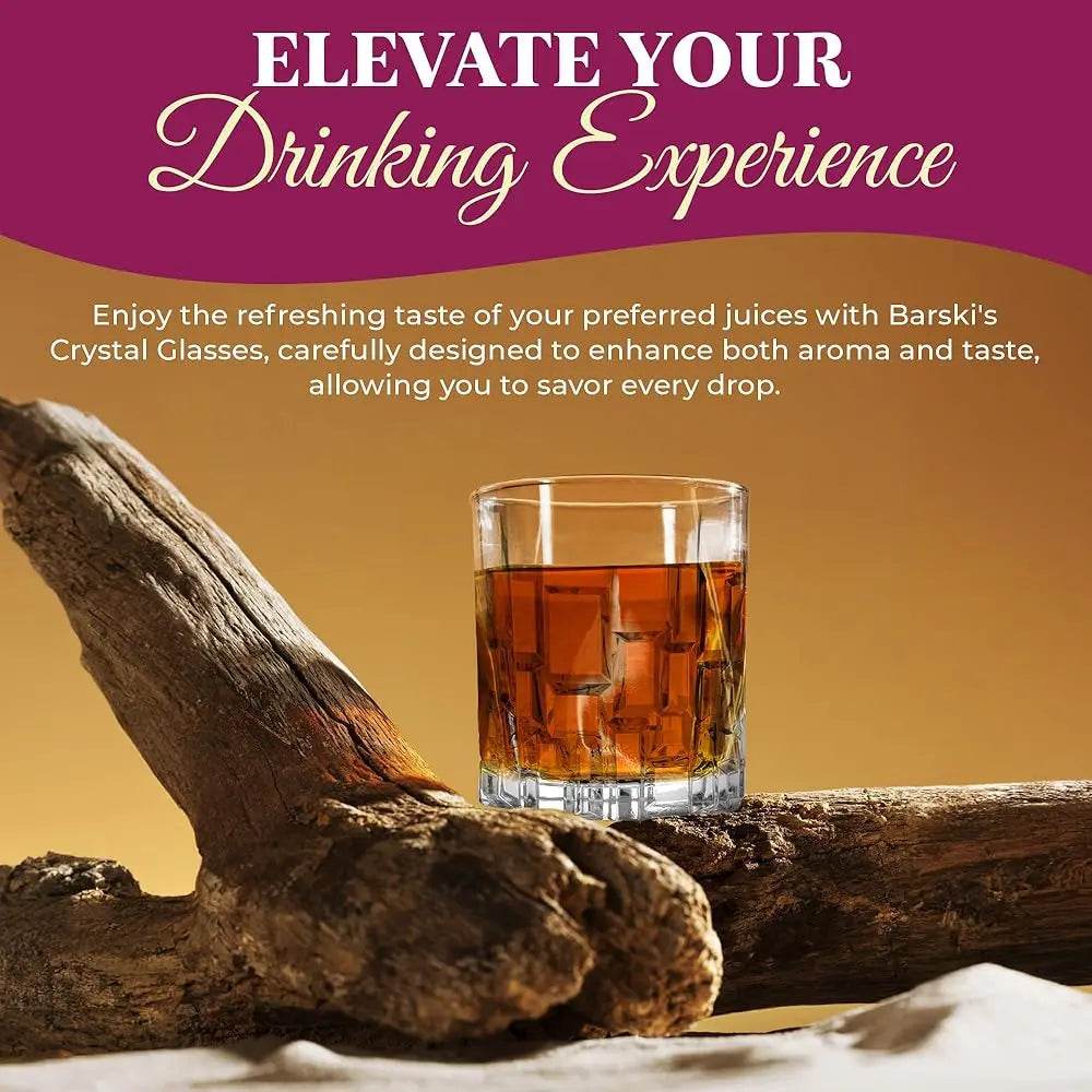 Whiskey Glasses - Double Old Fashioned Rocks Glass - Set Of 4 - Loft&Timber