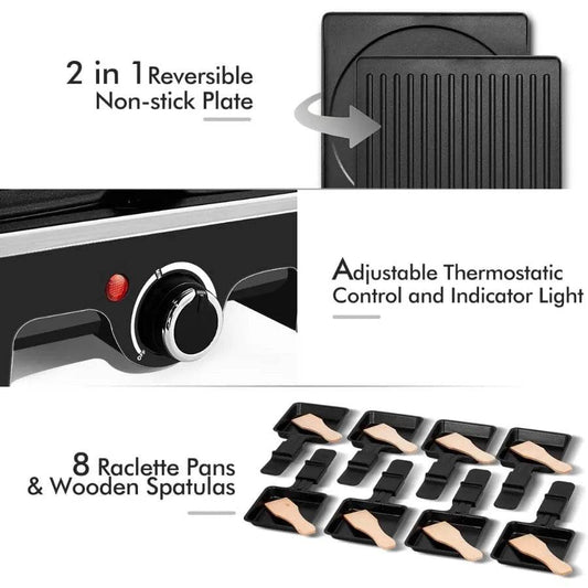 Raclette Table Grill Electric Grill Indoor Grill - Loft&Timber