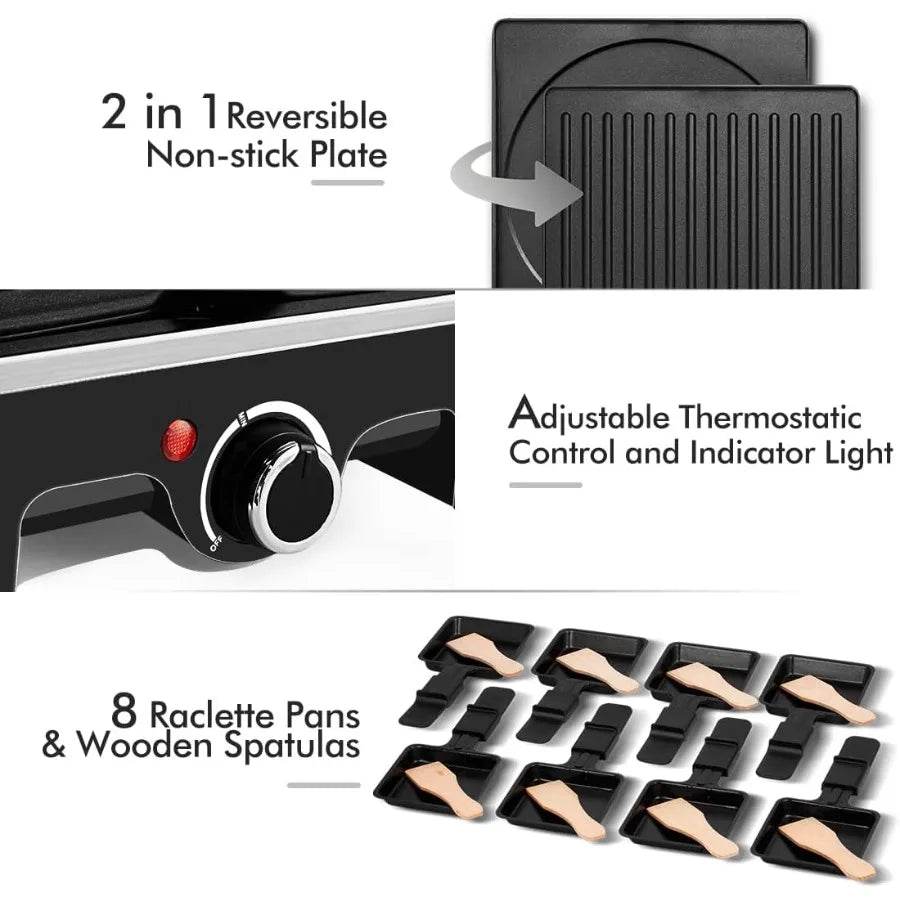 Raclette Table Grill Electric Grill Indoor Grill - Loft&Timber