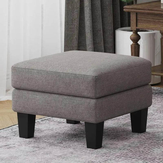 Light Gray Fabric Ottoman - Stylish and Versatile Storage Solution - Loft&Timber