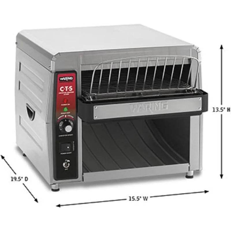 Waring Commercial Coneyer Toaster, 450 Slices per hour, 120V, 1800W
