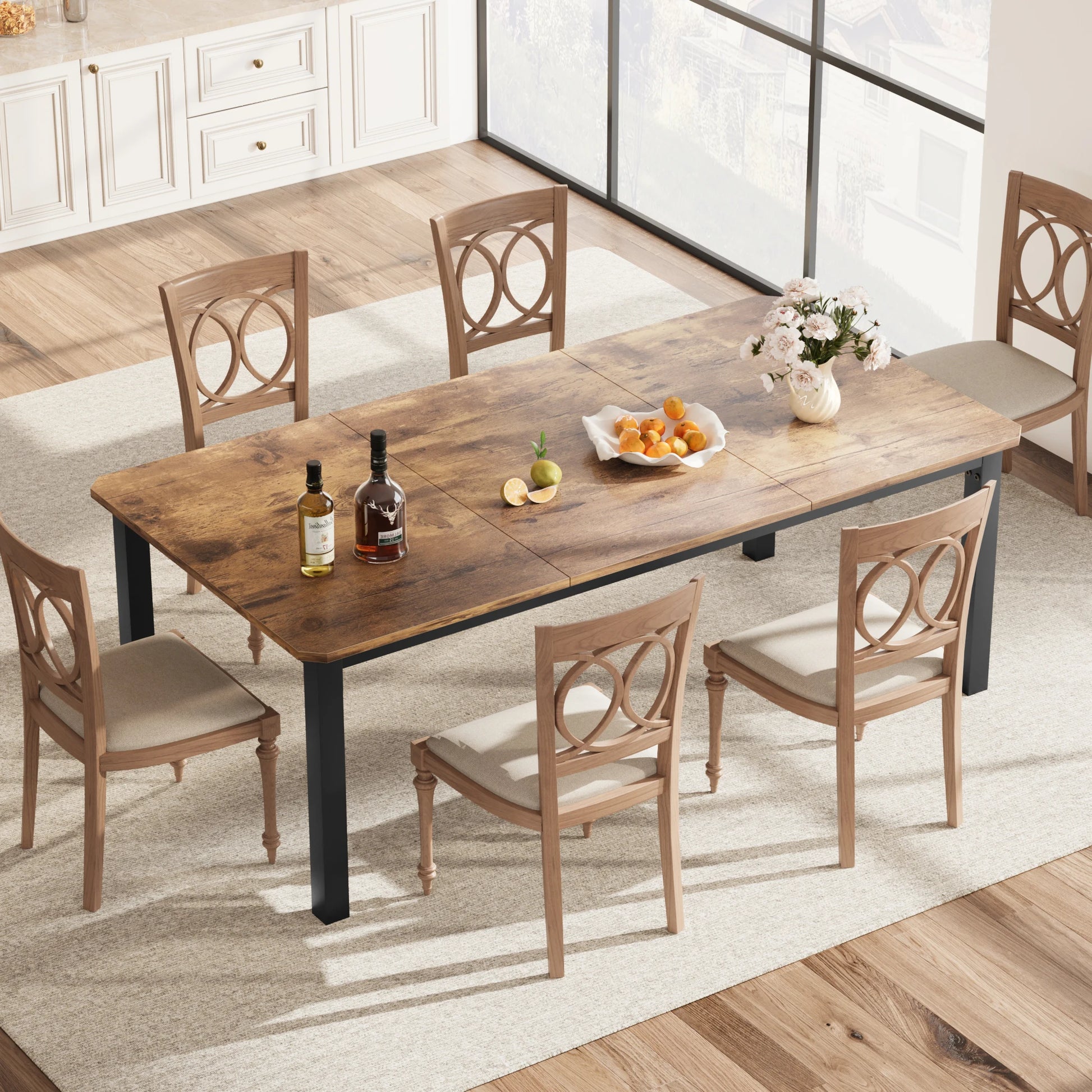 Dining Table for 6-8 People, 78" - Loft&Timber