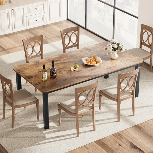Dining Table for 6-8 People, 78" - Loft&Timber