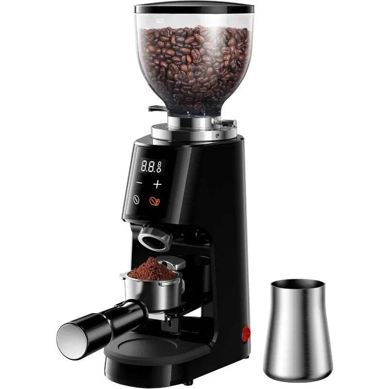 100 Grind Settings and All-Metal Chamber Coffee Bean Grinder Professional 64mm Burr Coffee Grinde - Loft&Timber