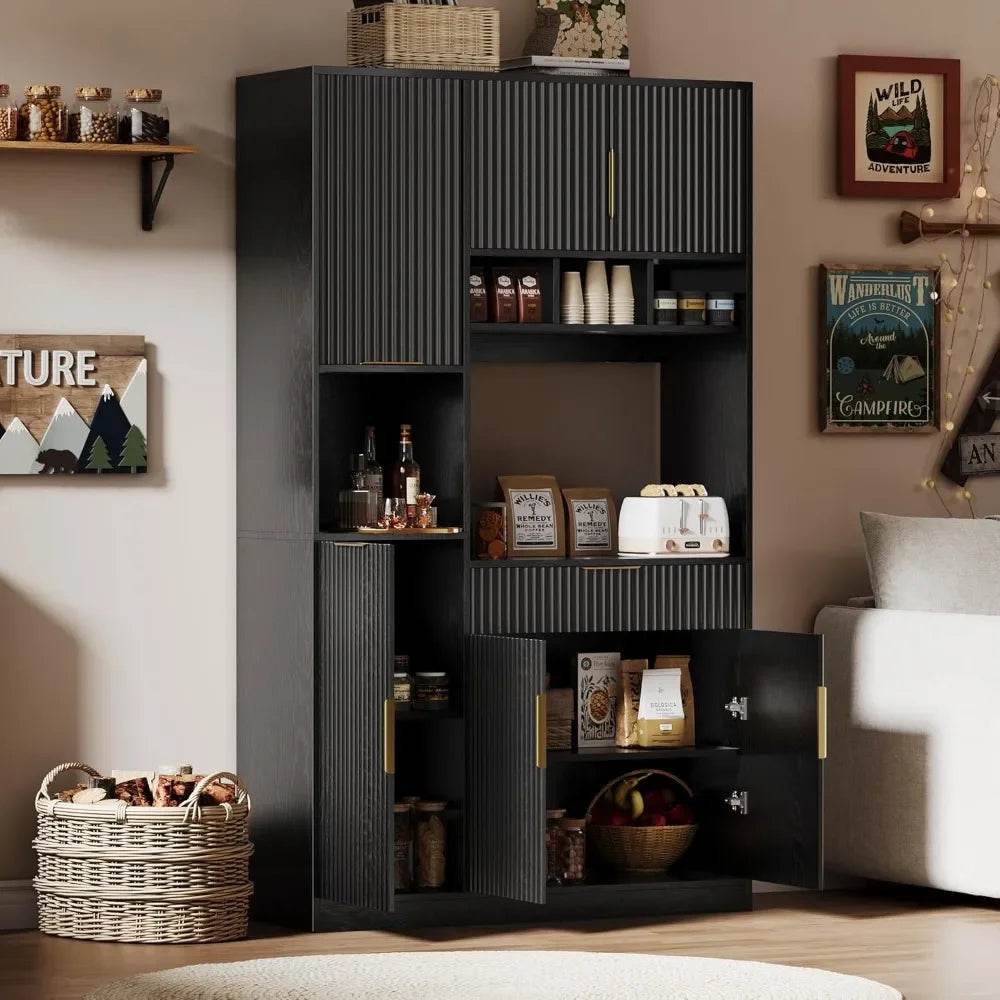 71” Kitchen Pantry Storage Cabinet - Loft&Timber