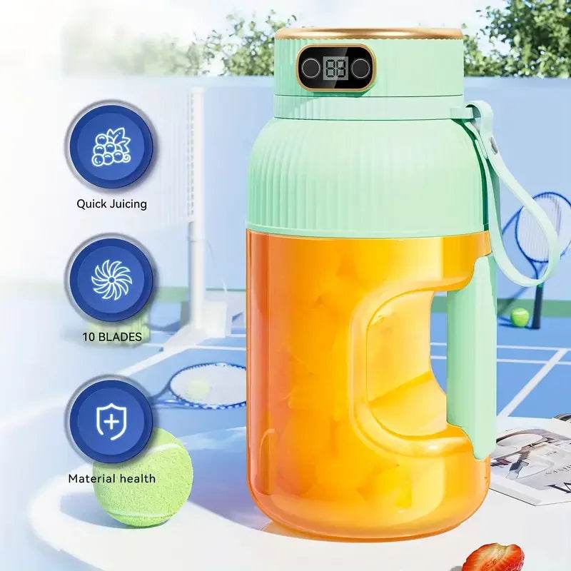40oz Portable USB Rechargeable Juicer with Dual Lids