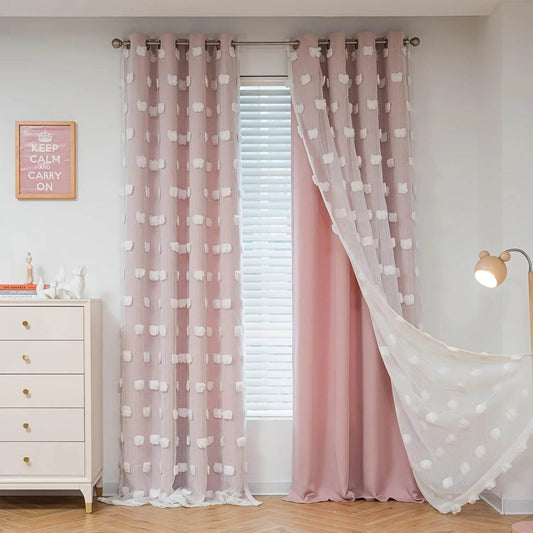 Pink Curtains For Living Room - Loft&Timber