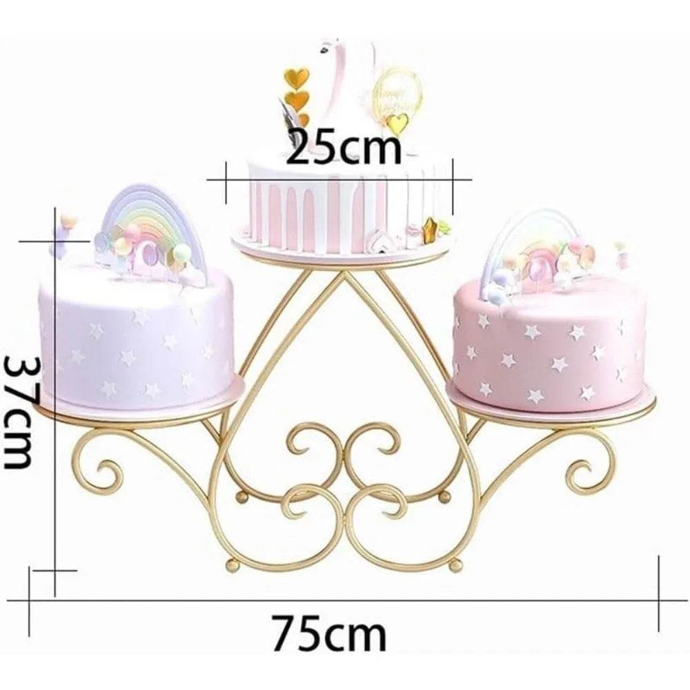 3-Tier Cake Stand Metal Cake Stand - Loft&Timber
