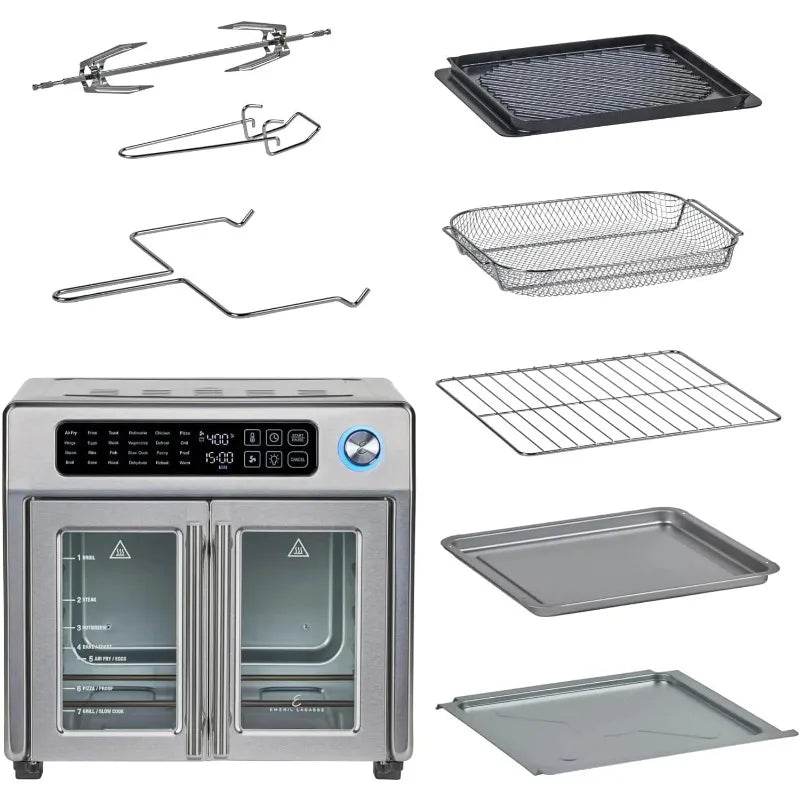 Emeril Lagasse French Door Air Fryer Toaster Oven Combo, 26QT - Loft&Timber