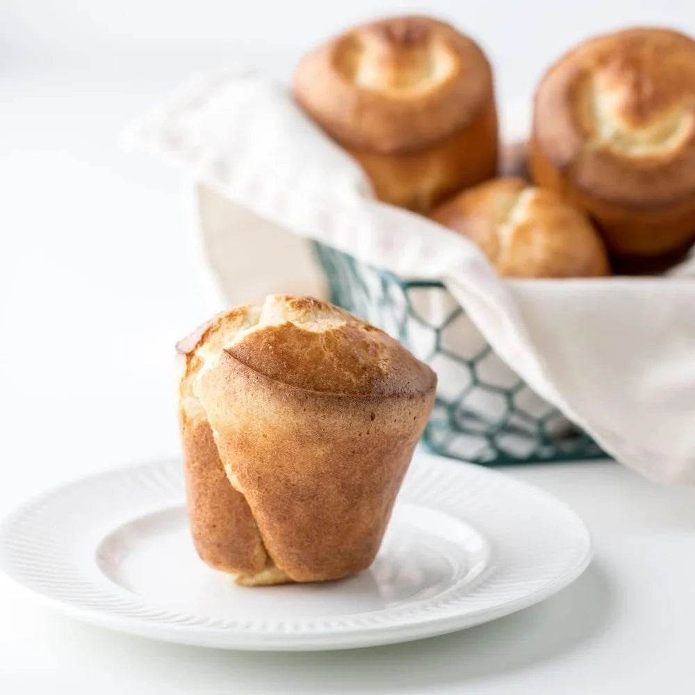 Heavy Duty 6 Cup Popover Pan Non Stick Steel Construction Tapered Cups - Loft&Timber