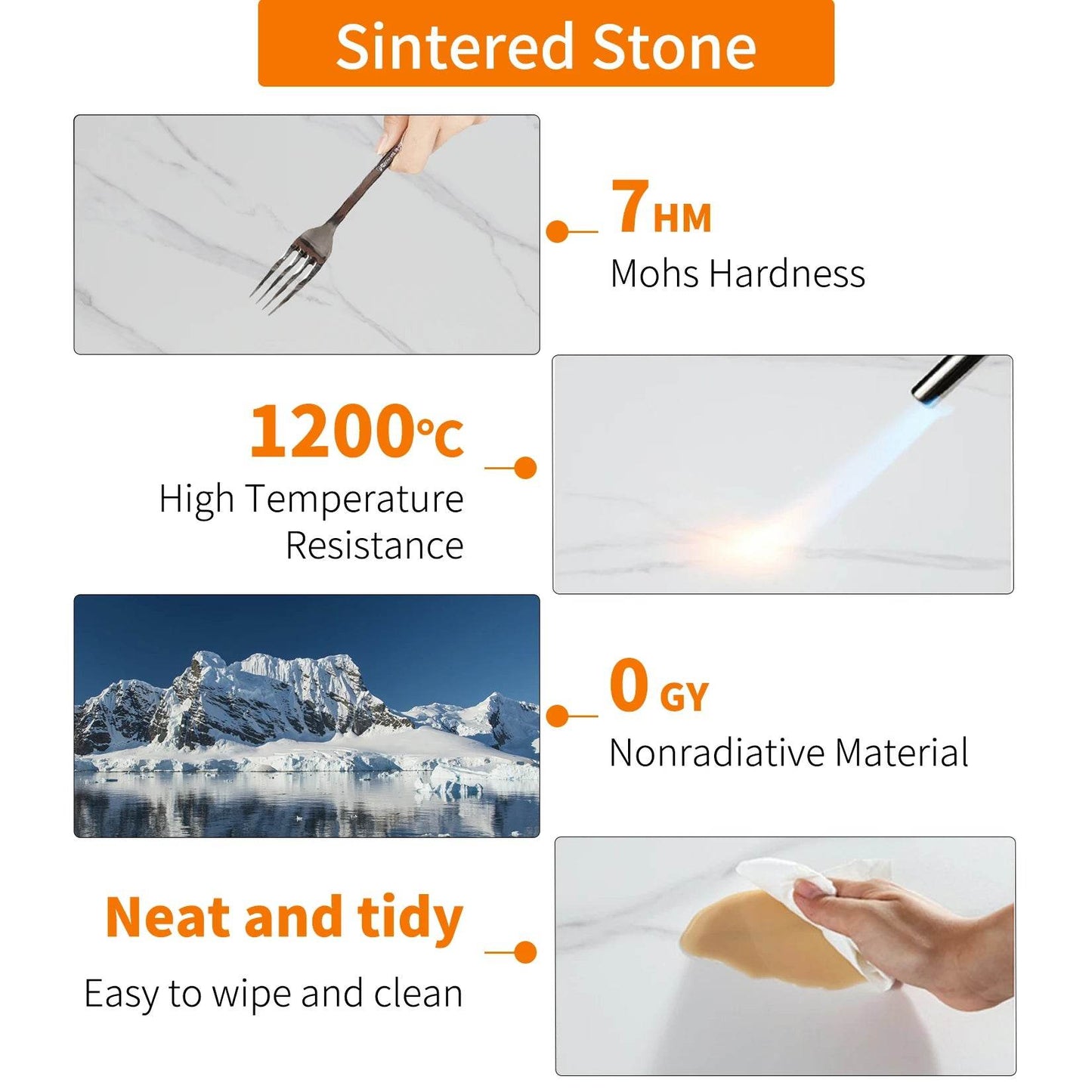 Modern Round Kitchen Dining Table Marble Top 80cm Diameter - Loft&Timber