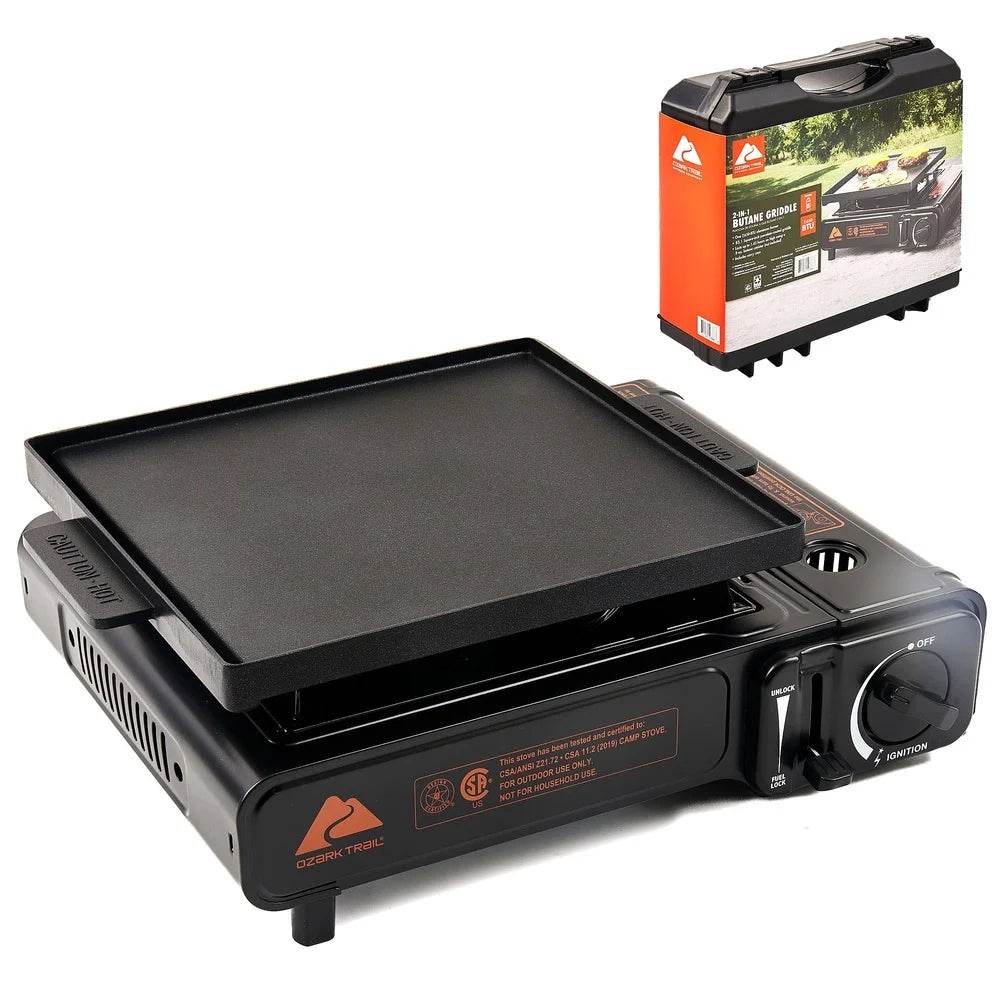 2 in 1 Butane Griddle 7650 BTU - Loft&Timber