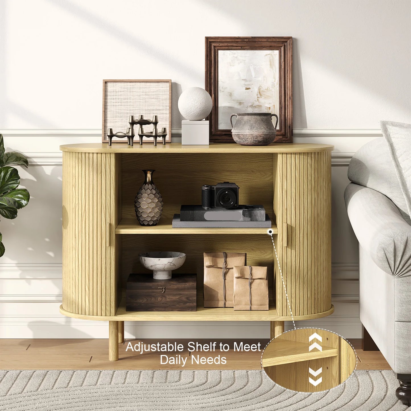 40" Sideboard Buffet Cabinet with Storage - Loft&Timber