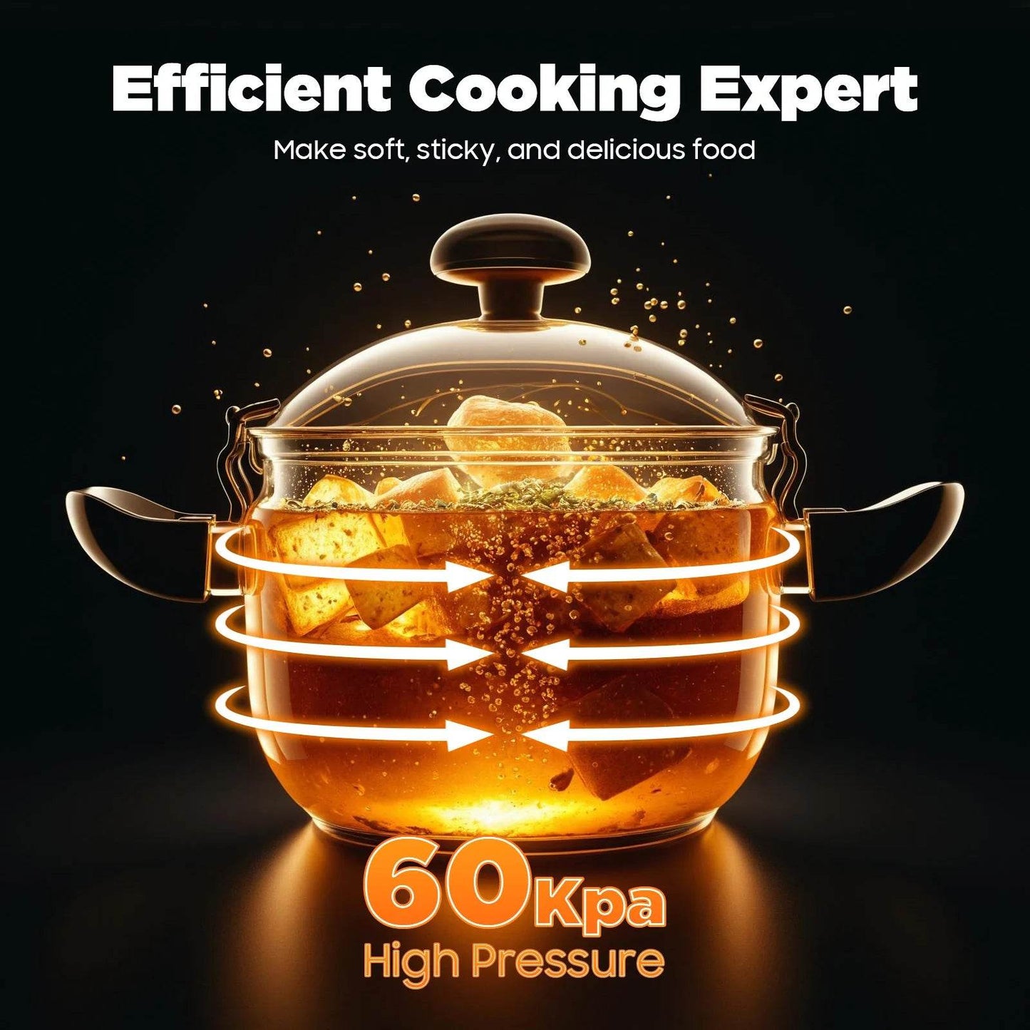 7.4Qt Stainless Steel Pressure Cooker - Loft&Timber